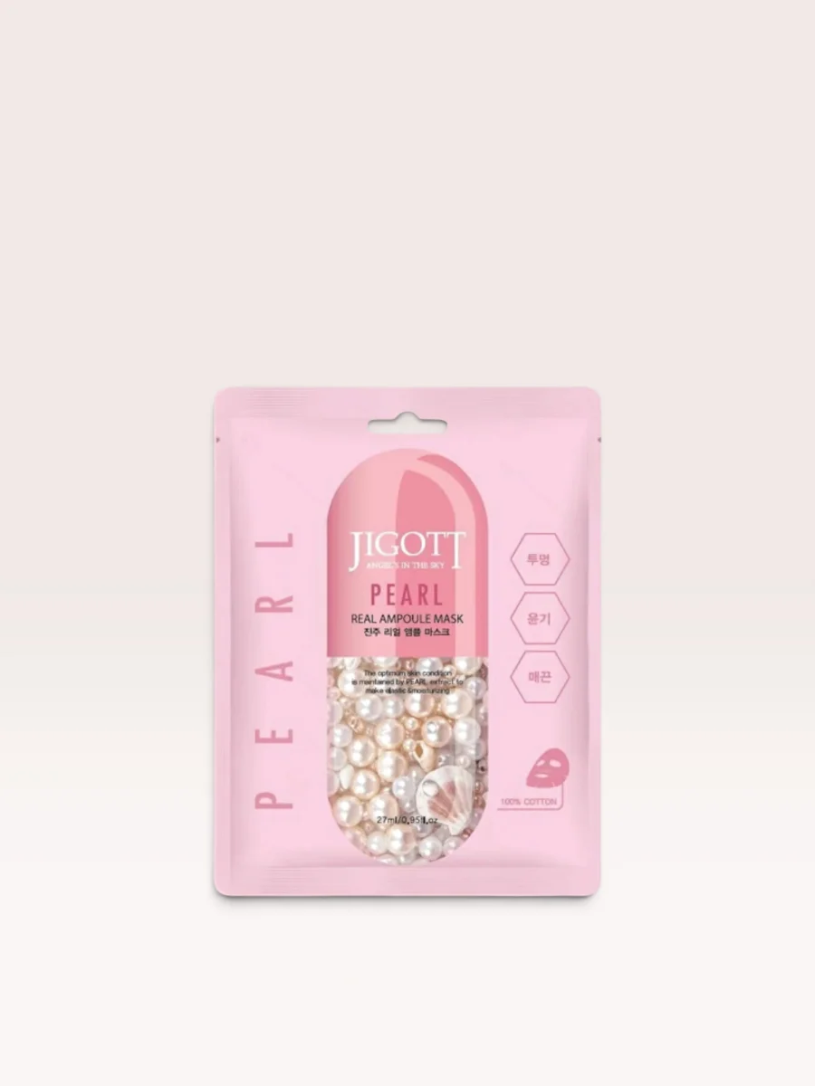 JIGOTT Hyaluronic Acid Real Ampoule Mask 27 ml (kopi)