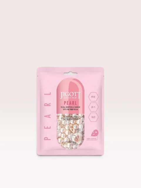JIGOTT Hyaluronic Acid Real Ampoule Mask 27 ml (kopi)