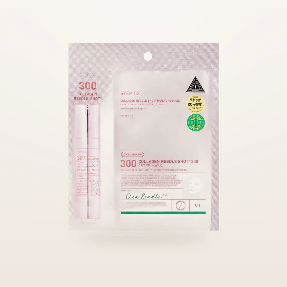 VT COSMETICS  Collagen Reedle Shot 300 2Step Mask