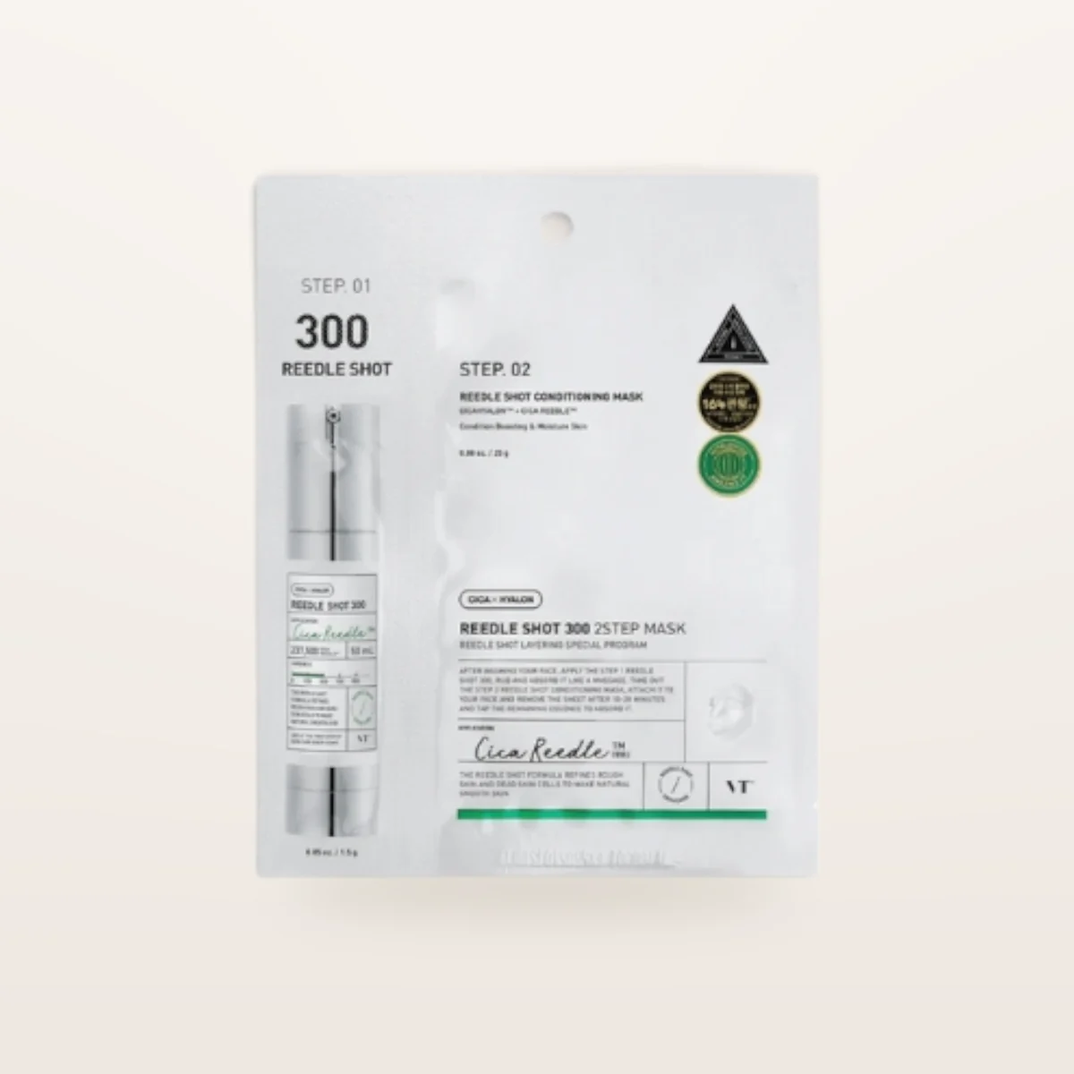 VT COSMETICS  Mild Reedle Shot 300 2 Step Mask 1.5g + 25g