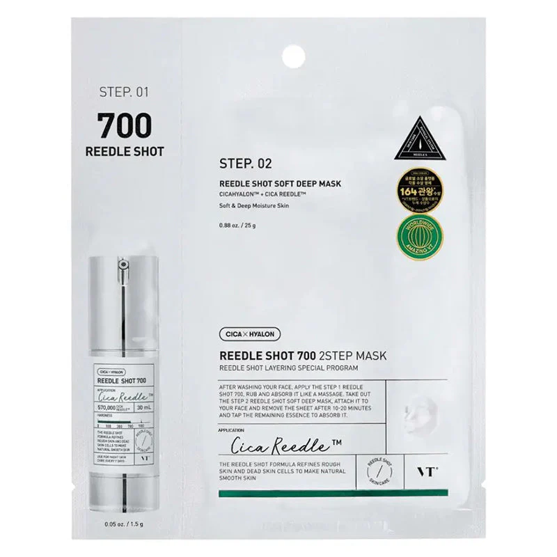 VT COSMETICS Mild Reedle Shot 700 2 Step Mask 1.5g + 25g