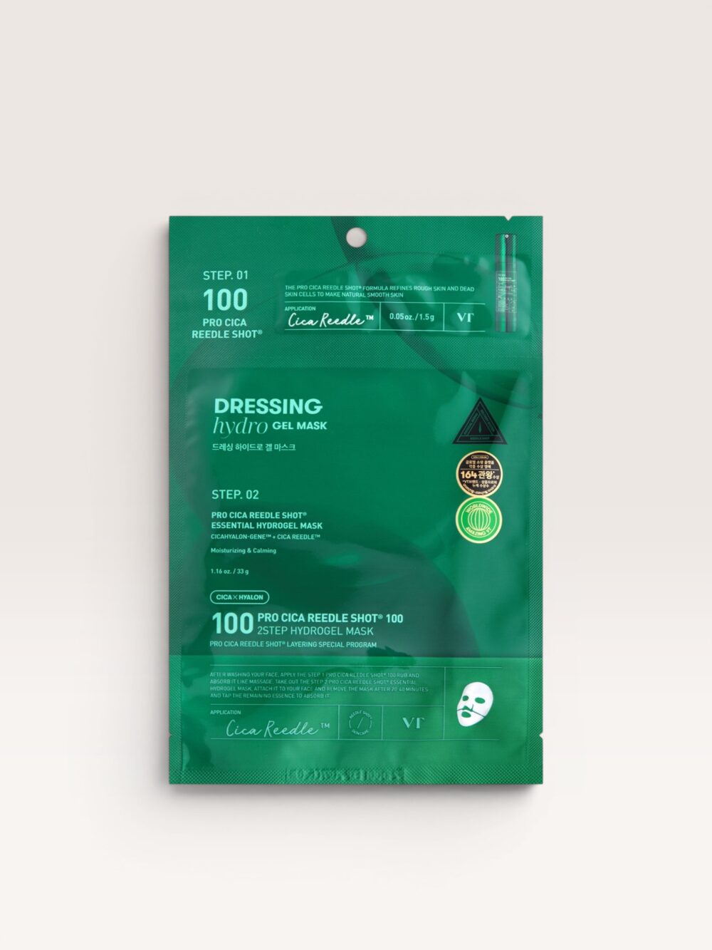VT COSMETICS Pro Cica Reedle Shot 100 2Step Hydrogel Mask