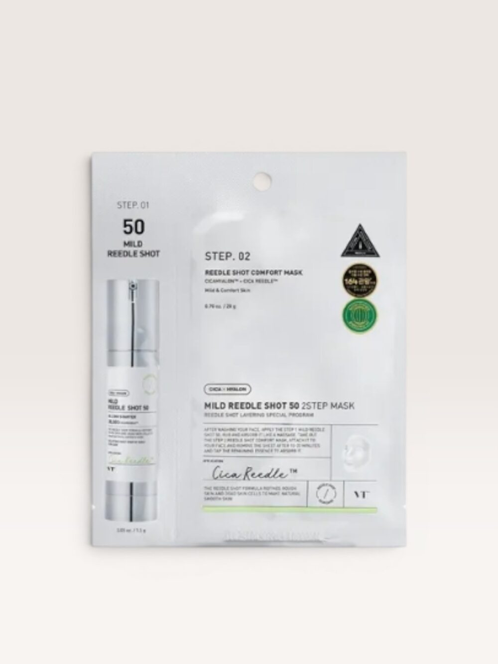 VT COSMETICS Mild Reedle Shot 50 2 Step Mask 1.5g + 25g
